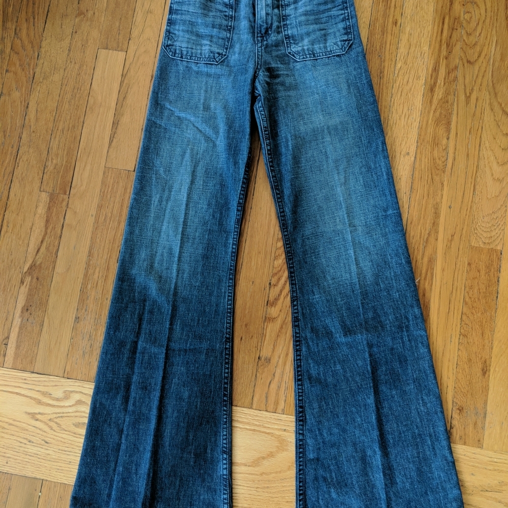 Fidelity Denim Lennox Carpenter Flare Jeans Sz 24